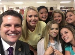 Matt Gaetz and teen girls Meme Template