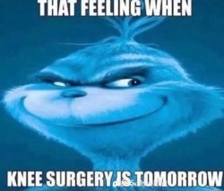 Grinch knee surgery meme Meme Template