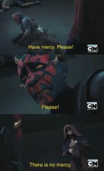 Palpatine tortures Maul Meme Template