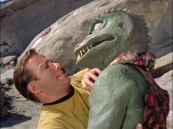 Kirk vs. Gorn Meme Template