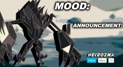 Necrozma announcement template V1 Meme Template