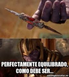 Thanos Equilibrado Meme Template