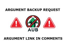 AUB ARGUMENT BACKUP REQUEST Meme Template