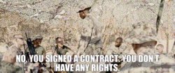 You signed a contract Meme Template