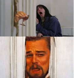 The Shining with Leo DiCaprio Meme Template