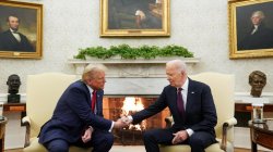 Trump Biden meeting Meme Template