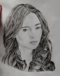 Lily Collins drawing (as Clary, The Mortal Instruments) Meme Template