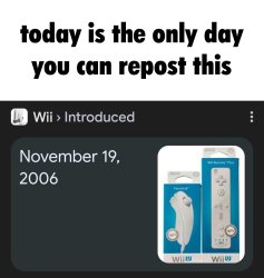 Today is the only day you can repost this Wii Meme Template