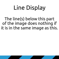 line display below Meme Template