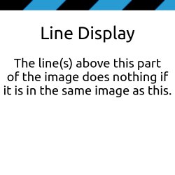 line display above Meme Template