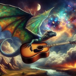 Dragon and guitar Meme Template