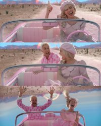 Ken Surprises Barbie Meme Template