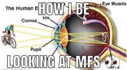 how i be looking at mfs Meme Template