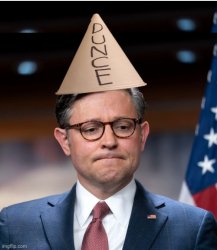 Mike Johnson is a dunce Meme Template