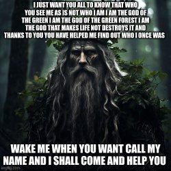 god of green leader Meme Template