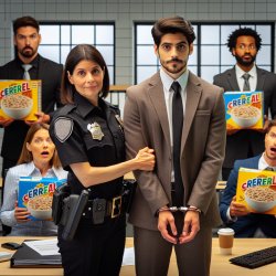 police officer arrests ceo of kellogs and kellogs employees for Meme Template