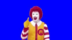 Ronald McDonald finger Meme Template