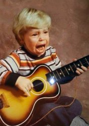 kid guitar crying Meme Template