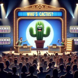 Who's that pokemon but for cactus Meme Template