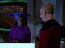 Guinan and Captain Picard Meme Template