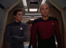 Captain Picard and Wesley Crusher Meme Template