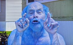 Jim Lahey Blue Smurf Meme Template