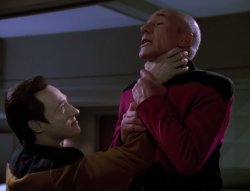 Data chokes Picard Meme Template