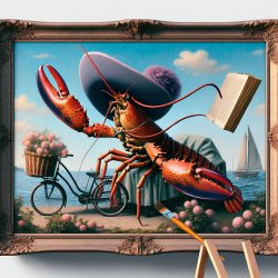 A rather silly lobster Meme Template
