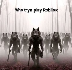 Who tryn play Robllox Meme Template