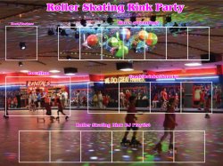 Roller Skating Rink Party meme - template Meme Template