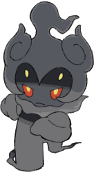 Marshadow running (Front View) Meme Template