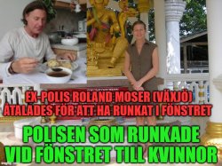 EX-POLIS ROLAND MOSER (VÄXJÖ) ÅTALADES FÖR ATT HA RUNKAT I FÖNST Meme Template