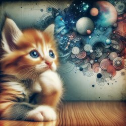 gatinho fofo pensando Meme Template