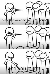 welcome to standing up school Meme Template