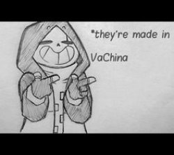 Epic! Sans they're made in Vachina Meme Template