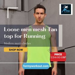 Loose men mesh Tank-top for Running Meme Template