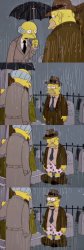 Abraham Simpson Rain Meme Template