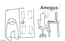 Amogus Meme Template