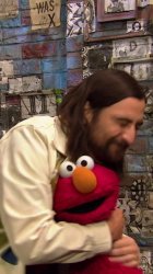 Jesus and Elmo Meme Template