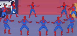 10 Spidermen Pointing Meme Template