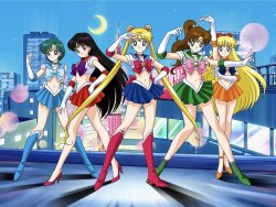 Sailor Moon and Inner Senshi Bellies Meme Template