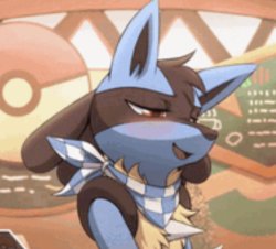 Blushing Lucario Meme Template