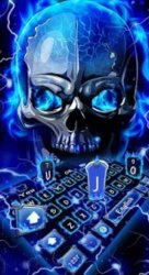 awesome blue skeleton highlighting the u j o and shift keys Meme Template