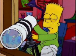 Bart Simpson Telescope Meme Template