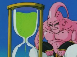 Buu looking at time Meme Template