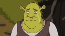 sad shrek Meme Template