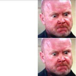 Angry Phil Mitchell Double Meme Template