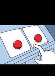 Two Button Framed Meme Template