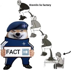 NAFO Kremlin lie factory trickle down Meme Template