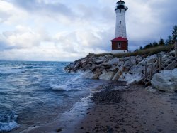 Crisp Point Lighthouse Meme Template